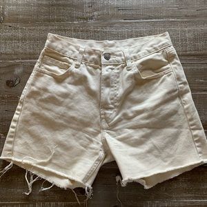 Brandy Melville cream shorts